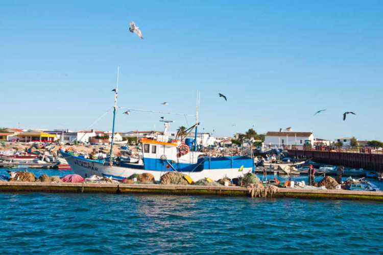 Fischkutter Culatra Hafen