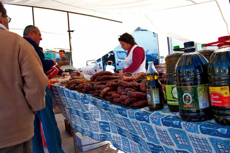 Bauernmarkt Algarve Wurst